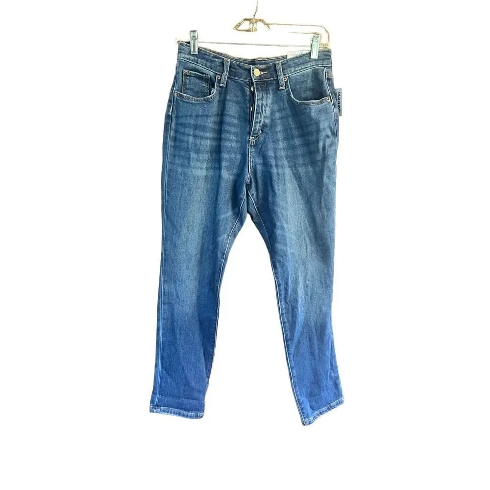 Old Navy Girls OG Straight-High rise-Button Fly Jeans Sz 18 NWT